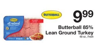 The Fresh Grocer 85% lean ground turkey offer