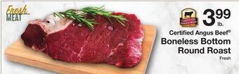 The Fresh Grocer Boneless bottom round roast offer
