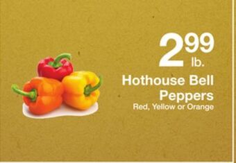 The Fresh Grocer Hothouse bell peppers offer