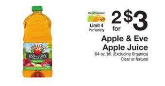 The Fresh Grocer Apple juice offer