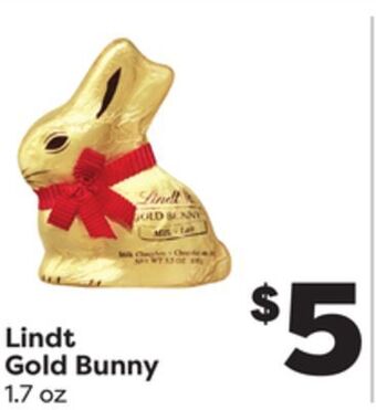 Weis Markets Lindt gold bunny offer