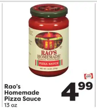 Weis Markets Rao's homemade pizza sauce offer