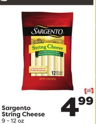 Weis Markets Sargento string cheese offer