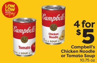 Weis Markets Campbell's chicken noodle or tomato soup offer