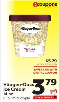 Weis Markets Häagen-dazs ice cream offer