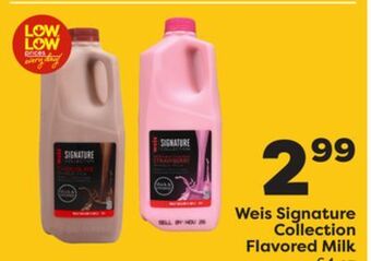 Weis Markets Weis signature collection flavored milk offer