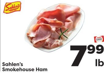 Weis Markets Sahlen's smokehouse ham offer