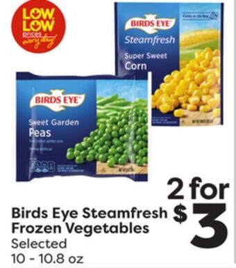 Weis Markets Birds eye steamfresh frozen vegetables offer