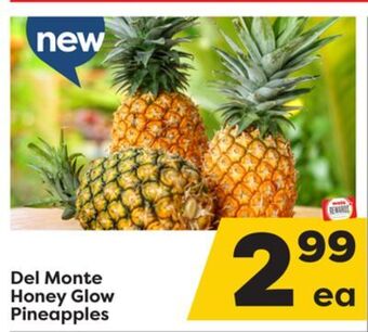 Weis Markets Del monte honey glow pineapples offer
