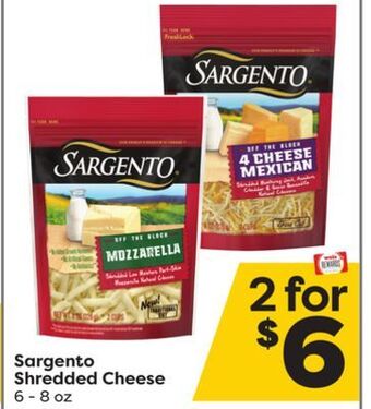 Weis Markets Sargento shredded cheese offer