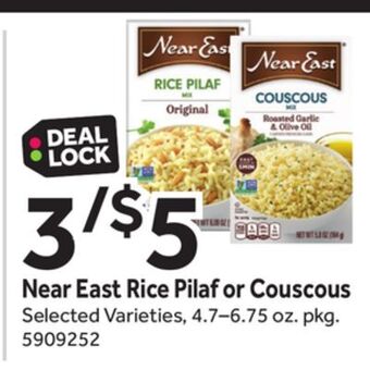 Stop&Shop Near east rice pilaf or couscous offer