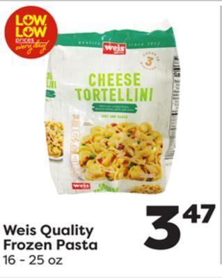 Weis Markets Weis quality frozen pasta offer