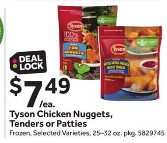 Stop&Shop Tyson chicken nuggets, tenders or patties offer