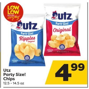Weis Markets Utz party size! chips offer
