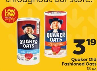 Weis Markets Quaker old fashioned oats offer