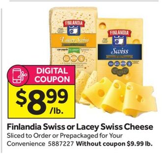 Stop&Shop Finlandia swiss or lacey swiss cheese offer