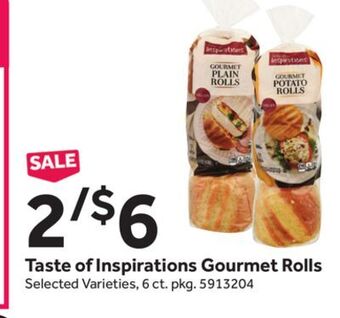 Stop&Shop Taste of inspirations gourmet rolls offer