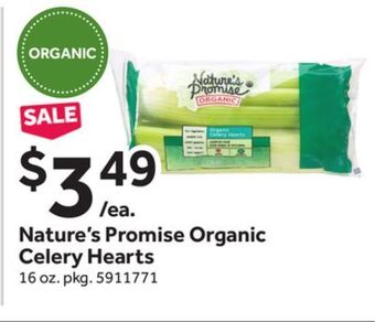 Stop&Shop Nature's promise organic celery hearts offer