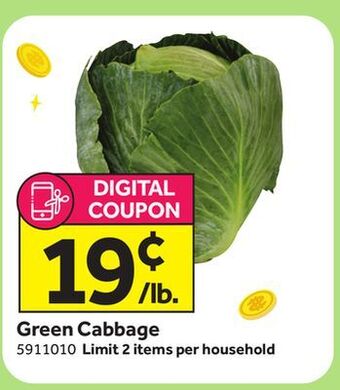 Stop&Shop Green cabbage offer