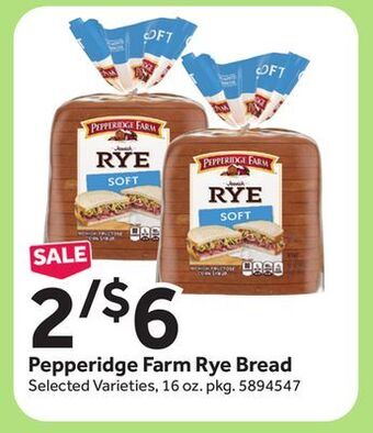 Stop&Shop Pepperidge farm rye bread offer