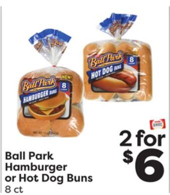 Weis Markets Ball park hamburger or hot dog buns offer