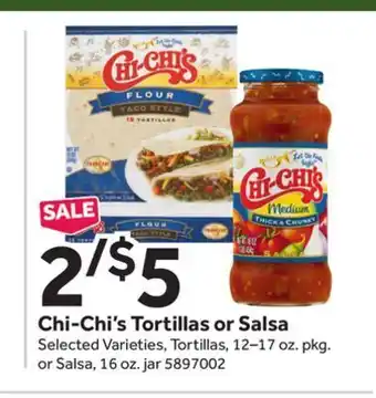 Stop&Shop Chi-chi's tortillas or salsa offer