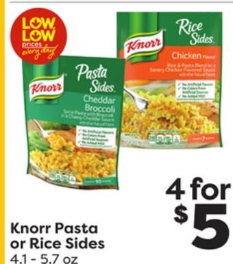 Weis Markets Knorr pasta or rice sides offer