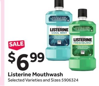 Stop&Shop Listerine mouthwash offer
