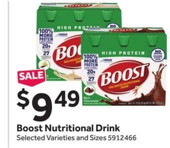 Stop&Shop Boost nutritional drink offer