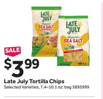 Stop&Shop Late july tortilla chips offer