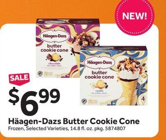 Stop&Shop Häagen-dazs butter cookie cone offer