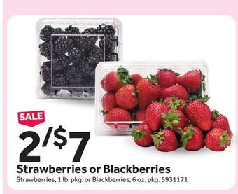 Stop&Shop Strawberries or blackberries offer