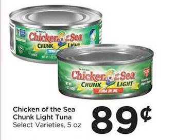 Foods Co Chicken of the sea chunk light tuna offer