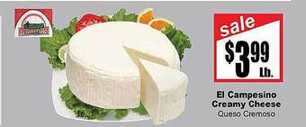 Rancho Markets El campesino creamy cheese offer