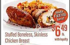 Remke Stuffed boneless, skinless chicken breast offer