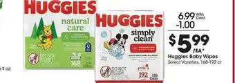 City Market Huggies baby wipes offer