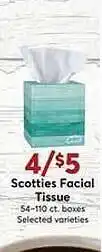 Scotties facial tissue