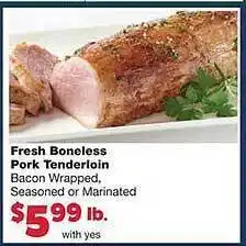 Family Fare Fresh boneless pork tenderloin offer