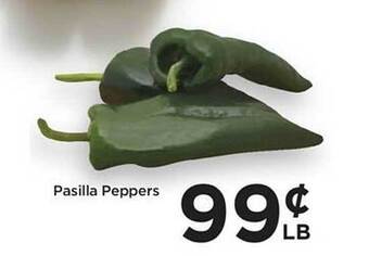 Food 4 Less Pasilla peppers offer