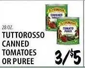 Tuttorosso canned tomatoes or puree