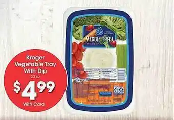 JayC Kroger vegetable tray with dip offer