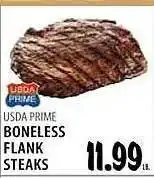 Usda prime boneless flank steaks