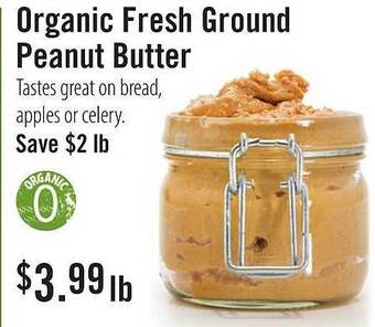 Market of Choice Organic fresh ground peanut butter offer