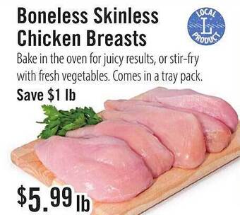 Market of Choice Boneless skinless chicken breasts offer