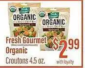 Remke Fresh gourmet organic croutons offer