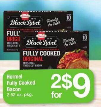 Safeway Hormel fully cooked bacon offer