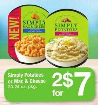 Safeway Simply potatoes or mac & cheese offer