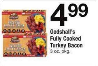 Safeway Godshall's fully cooked turkey bacon offer