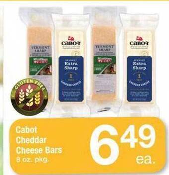 Safeway Cabot cheddar cheese bars offer