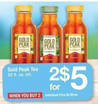 Safeway Gold peak tea offer